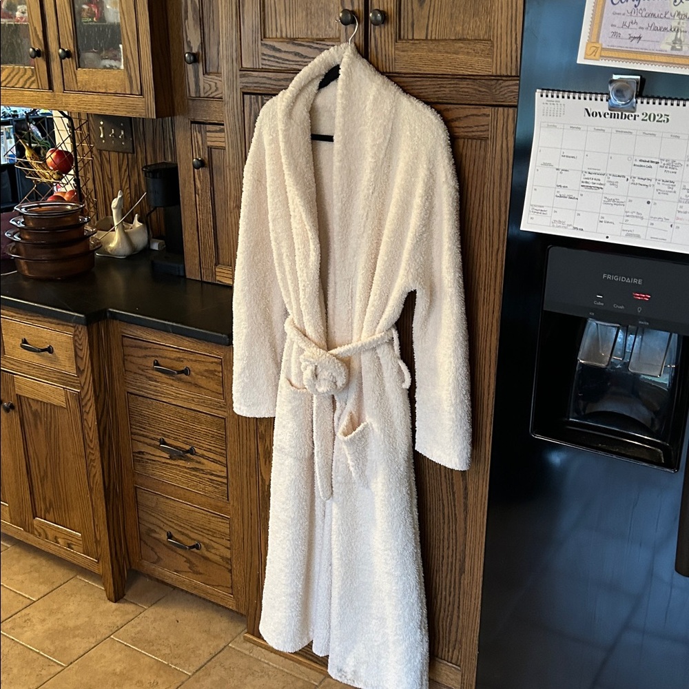 Barefoot Dreams Cozy Chic White Robe Size 3 Large Soft Comfortable Lounge‎ - Picture 6 of 10